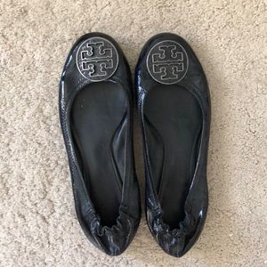 Tory Burch Reva flats with sequin logo